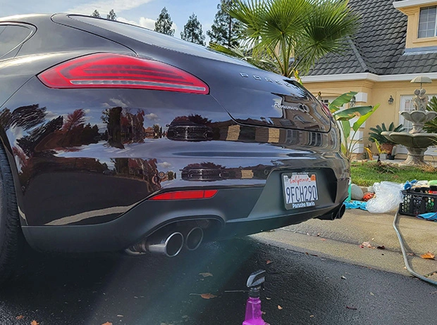 Porsche Car Wash Back View