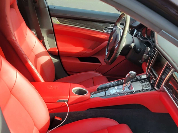 Porsche Car Wash/ Interior View