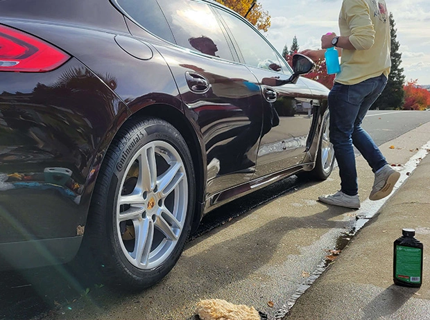 Porsche Car Wash Side View