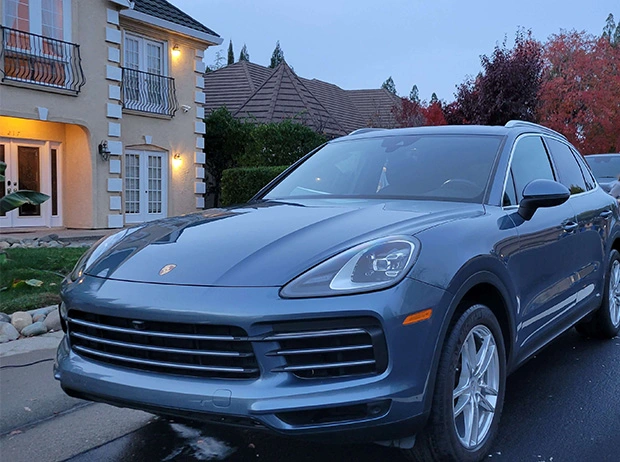 Porsche SUV Wash Front View