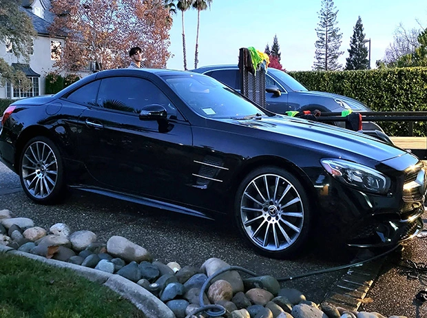 Mercedes Car Wash Side View